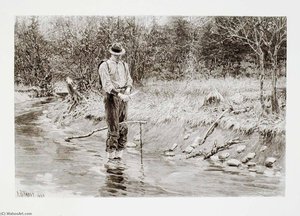 Setting A Beaver Trap — Henry Wolf