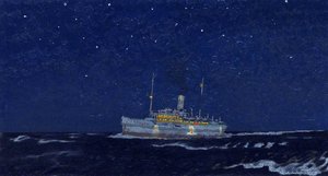 A Hospital Ship at Night