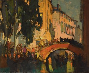 The Canal, Venice — Frank Brangwyn