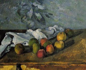 Apples And Napkin — Paul Cézanne