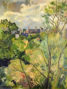 View From My Window In Genets (brittany) — Suzanne Valadon, Post-impressionism