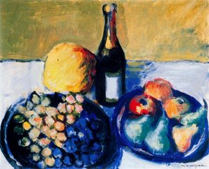 Still Life. (grapes, Pears, Melon And Champagne) — Josep Mompou Dencausse