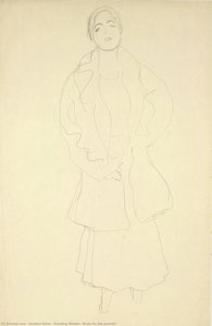Standing Woman (study For The Portrait — Gustav Klimt
