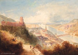 Castle And Town Of Heidelberg, Germany — Thomas Charles Leeson Rowbotham