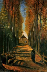 Avenue Of Poplars At Sunset — Vincent Willem Van Gogh, Realism