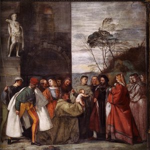 The Miracle Of The Newborn Child — Titian