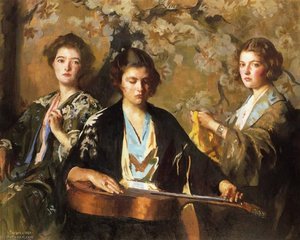 My Three Granddaughters — Edmund Charles Tarbell