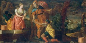 Rebecca At The Well — Bonifazio Veronese (bonifazio De Pitati)