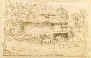 Water Mill Near Vichy — Jean François Millet The Elder