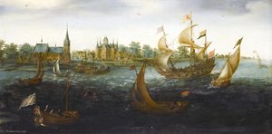 Ships Off Ijsselmonde - (1618) — Aert Anthonisz (aert Anthonissen)