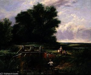 Children by a Lock Gate