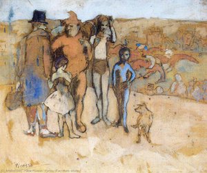 Family Of Acrobats (study) — Pablo Picasso