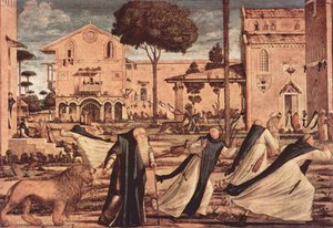 St. Jerome And Lion In The Monastery — Vittore Carpaccio