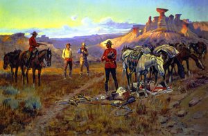 Whiskey Smugglers Caught With The Goods — Charles Marion Russell