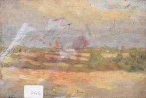 A Landscape Study (verso) — Sir Alfred James Munnings