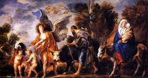 The Flight Into Egypt — Jacob Jordaens