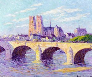 Orleans, View Of The Pont Georges V And The Cathedral Sainte Croix — Maximilien Luce