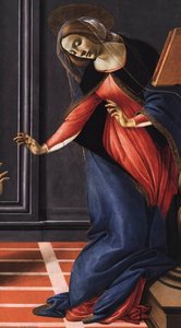 Cestello Annunciation (detail) — Sandro Botticelli