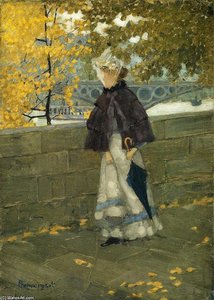 Along The Seine — Maurice Brazil Prendergast