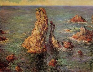 Pyramids At Port-coton — Claude Monet