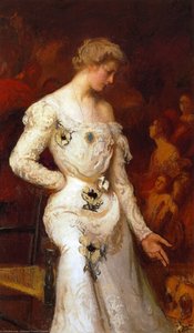 Girl With Dog (also Known As Mrs. Stephen Codman And Dog) — Edmund Charles Tarbell
