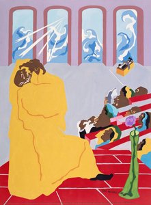 Genesis Creation Sermon Ii: And God Brought Forth The Fimament And The Waters — Jacob Lawrence, Expressionism