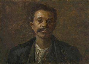 Portrait Study. A Black Man — Theodore Clement Steele