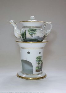 Teapot With Réchaud (veilleuse) — Königliche Porzellan-manufaktur Berlin