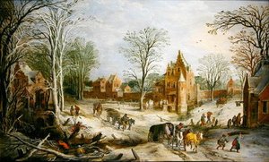 A Winter Landscape — Joos De Momper