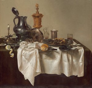 Banquet Piece With Mince Pie — Willem Claesz Heda, Dutch Golden Age