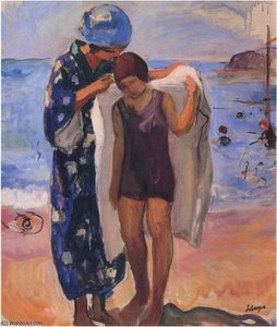 By The Beach — Henri Lebasque