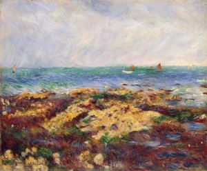 Ebbing Tide At Yport (marée Basse Ó Yport) — Pierre-auguste Renoir