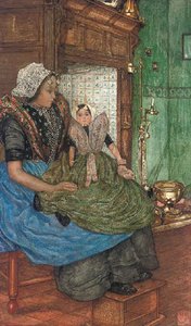 Mothers Are Raising Children — Frederick Cayley Robinson
