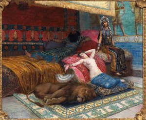 L-esclave Et Le Lion — Georges Antoine Rochegrosse