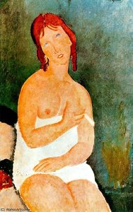 Untitled (3172) — Amedeo Clemente Modigliani, Expressionism