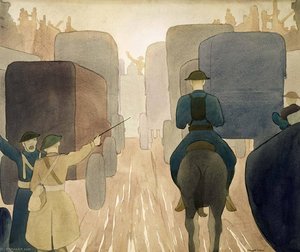 Marine Brigade Moving Up For The St. Mihiel Attack — Claggett Wilson