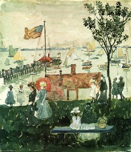 Excursionists, Nahant — Maurice Brazil Prendergast