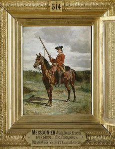 La Vedette Des Dragons Sous Louis Xv — Jean-louis Ernest Meissonier