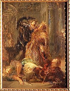 Hamlet Faisant Boire Le Poison Au Roi — Gustave Moreau, Symbolist Painting