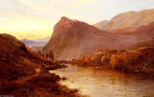 Sunset In The Glen — Alfred De Breanski Senior