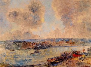 The Seine Near Paris — Albert-charles Lebourg