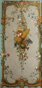 Decorative Wall Panel With Garden Implements And Fruit — Dieudonné Deneux