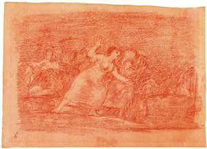 Grupo De Mujeres Leyendo Ante Soldados — Francisco José De Goya Y Lucientes, Romanticism