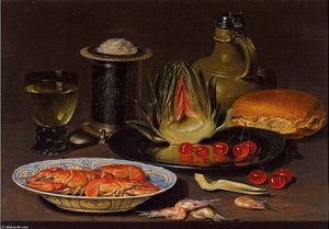 Bodegon Con Alcachofa — Clara Peeters