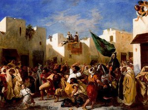 Los Convulsionados De Tánger — Eugène Delacroix