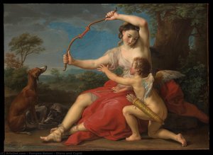 Diana And Cupid — Pompeo Batoni, Baroque Classicism