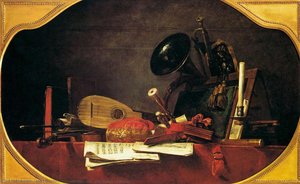 Attributes Of Music — Jean-baptiste-siméon Chardin