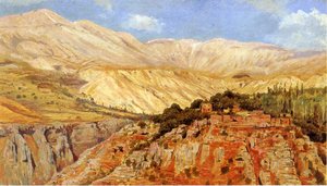 Village In Atlas Mountains, Morocco — Edwin Lord Weeks