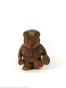 Vase With Stirrup Handle — Moche Culture