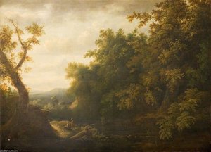 Landscape With Two Figures — George Barret The Elder